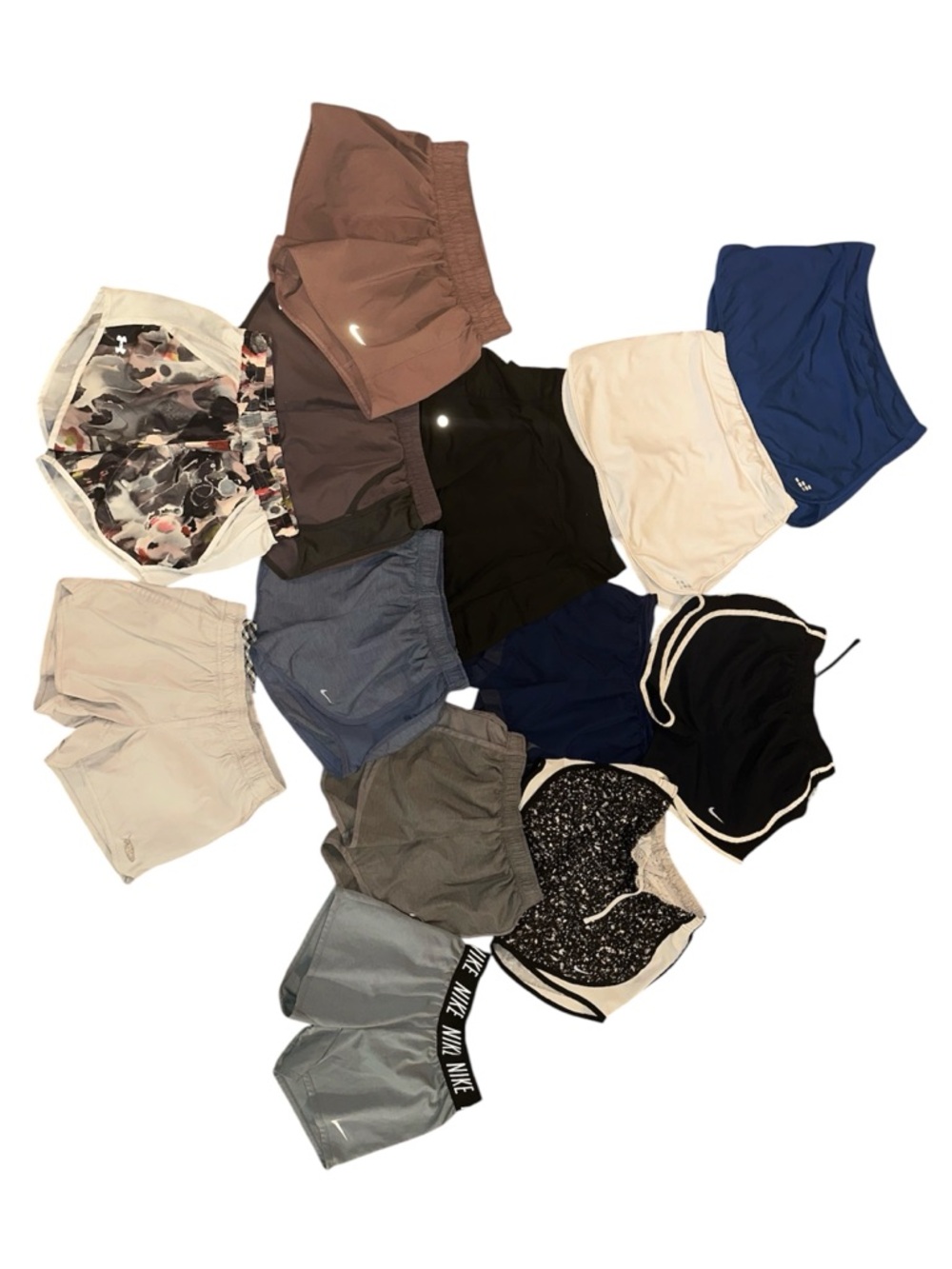 Mixed Womens Athletic Shorts Assorted Colors Bundle